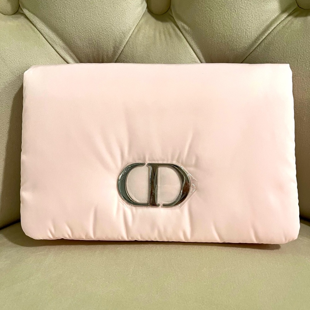 Dior NIB CD Emblem Pink Clutch